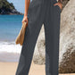 Wide-leg Pants Draping Effect Straight Pants Long High-end