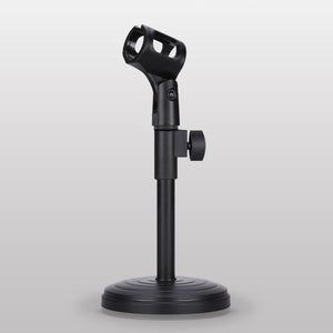 Adjustable Desktop Microphone Stand with Mic Clip Perfect for Bass Drum Microphones