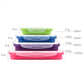 Retractable silicone lunch box