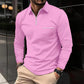 Autumn Polo Shirt Zipper Men's Long Sleeve Polo Shirt