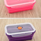 Retractable silicone lunch box