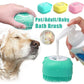 Silicone Dog Bath Massage Gloves Brush Pet Cat Bathroom Cleaning Tool Comb Brush For Dog Can For Shampoo Dog Grooming Supplies