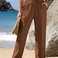 Wide-leg Pants Draping Effect Straight Pants Long High-end