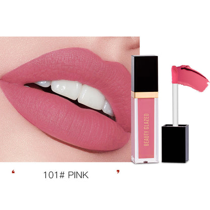 24 Color Lip Lacquer Lipstick Matte No Stain On Cup