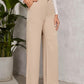 Wide Leg Draping Effect Commuter Loose Trousers