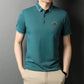 Summer New Style Short-sleeved Lapel Polo Shirt Pure Color Casual Self-cultivation Tide Brand