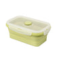 Retractable silicone lunch box