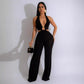 Women's Casual Versatile Solid Color Camisole Jumpsuit