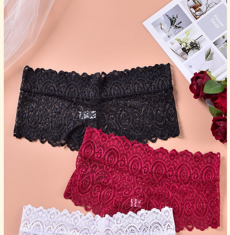 Plus Size Women's Lace Cotton Shorts