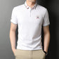 Summer New Style Short-sleeved Lapel Polo Shirt Pure Color Casual Self-cultivation Tide Brand