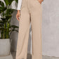 Wide Leg Draping Effect Commuter Loose Trousers