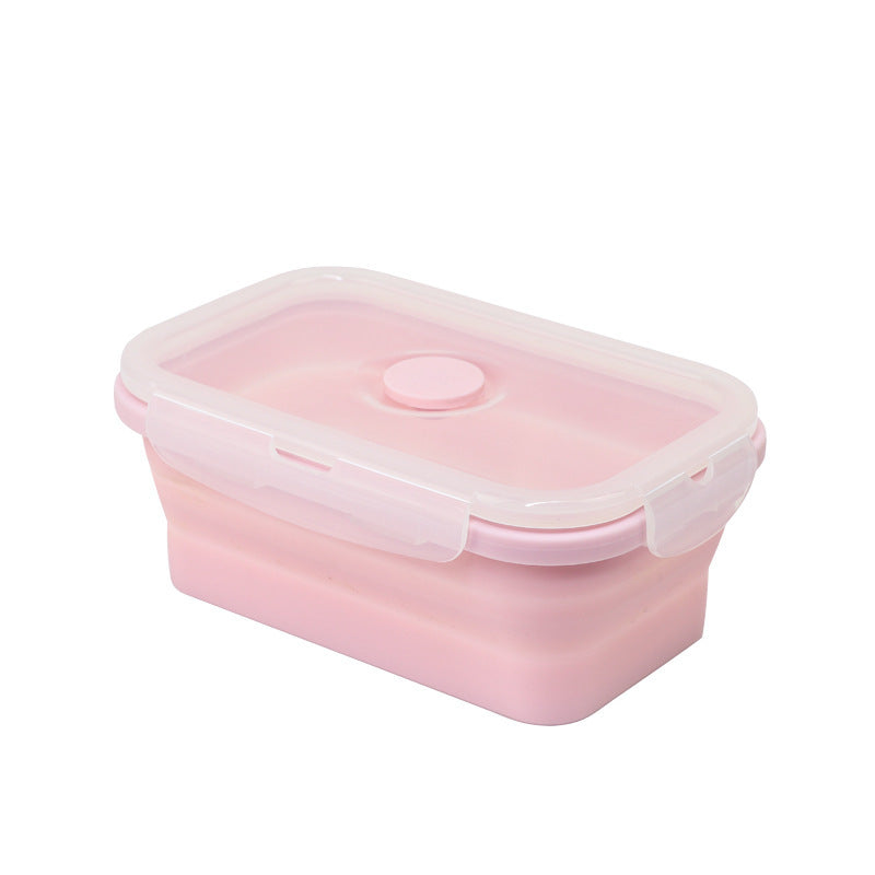 Retractable silicone lunch box