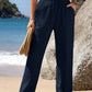 Wide-leg Pants Draping Effect Straight Pants Long High-end