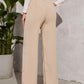 Wide Leg Draping Effect Commuter Loose Trousers